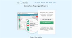 Desktop Screenshot of lesstimespent.com
